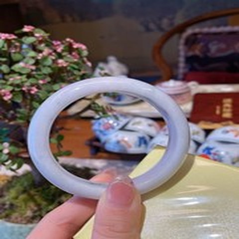 Natural Jadeite Bangle | 57.5mm | Width 15.5mm | #V575155000035