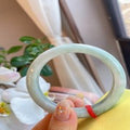 Natural Jadeite Bangle | 57.7mm | Width 13.3mm | #V577133000828