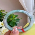 Natural Jadeite Bangle | 59mm | Width 12.6mm | #V590126000855