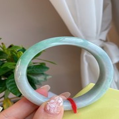 Natural Jadeite Bangle | 59mm | Width 13.1mm | #V590131000643