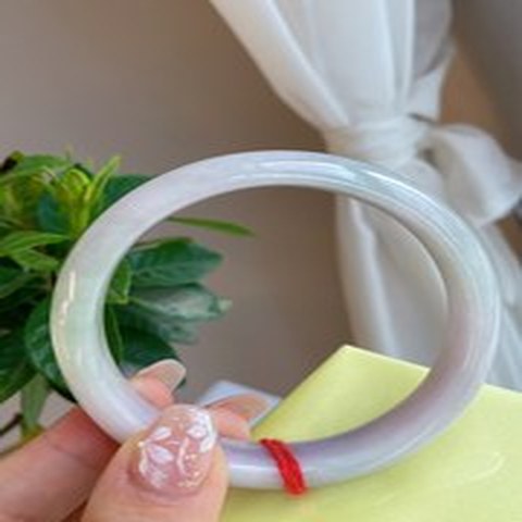 Natural Jadeite Bangle | 59.5mm | Width 12.8mm | #V595128000539