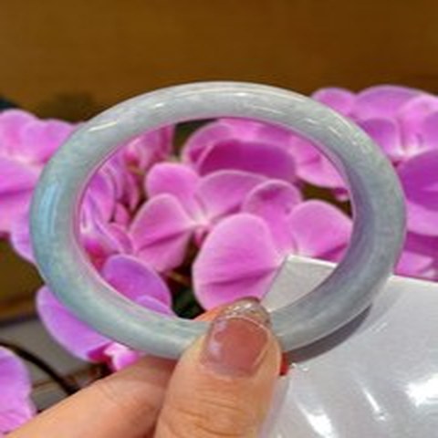 Natural Jadeite Bangle | 56.8mm | Width 14.6mm | #X568146000190