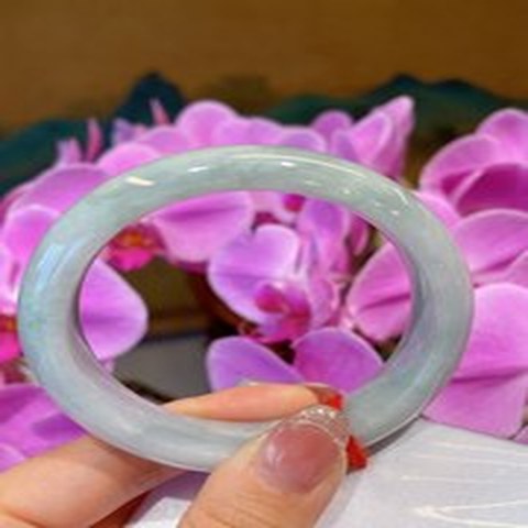 Natural Jadeite Bangle | 56.8mm | Width 14.9mm | #X568149000137