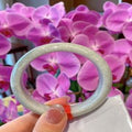 Natural Jadeite Bangle | 56.8mm | Width 14.9mm | #X568149000286