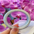 Natural Jadeite Bangle | 56.8mm | Width 17.4mm | #X568174000469