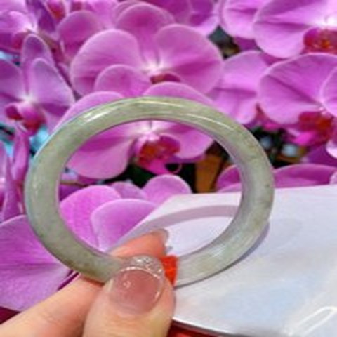 Natural Jadeite Bangle | 50.8mm | Width 9.8mm | #Z508098000009