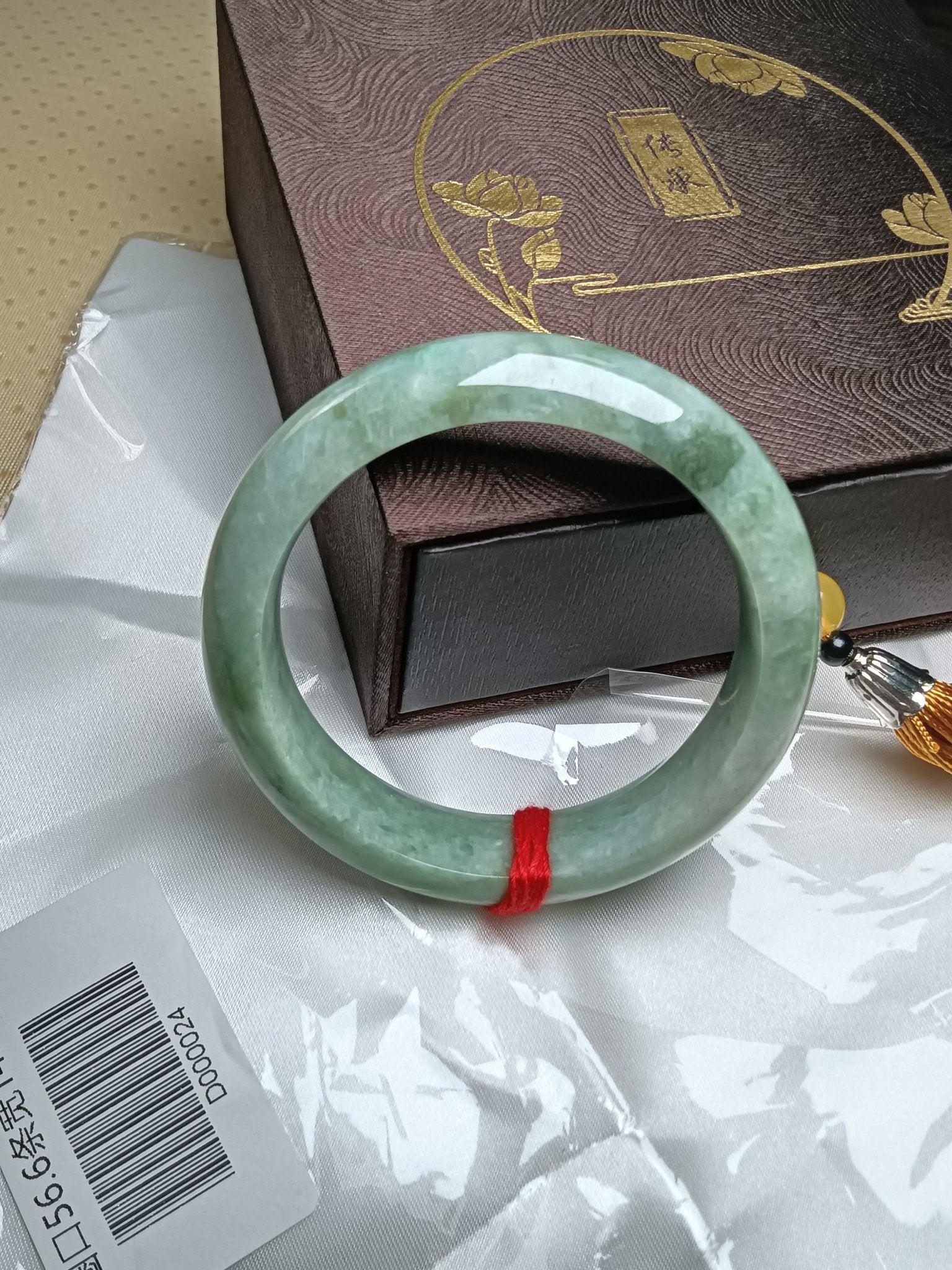 Apple Green Burmese JGIA Certified Jadeite Bangle (Size:56 - 57mm) D024 - Jadeite Ding