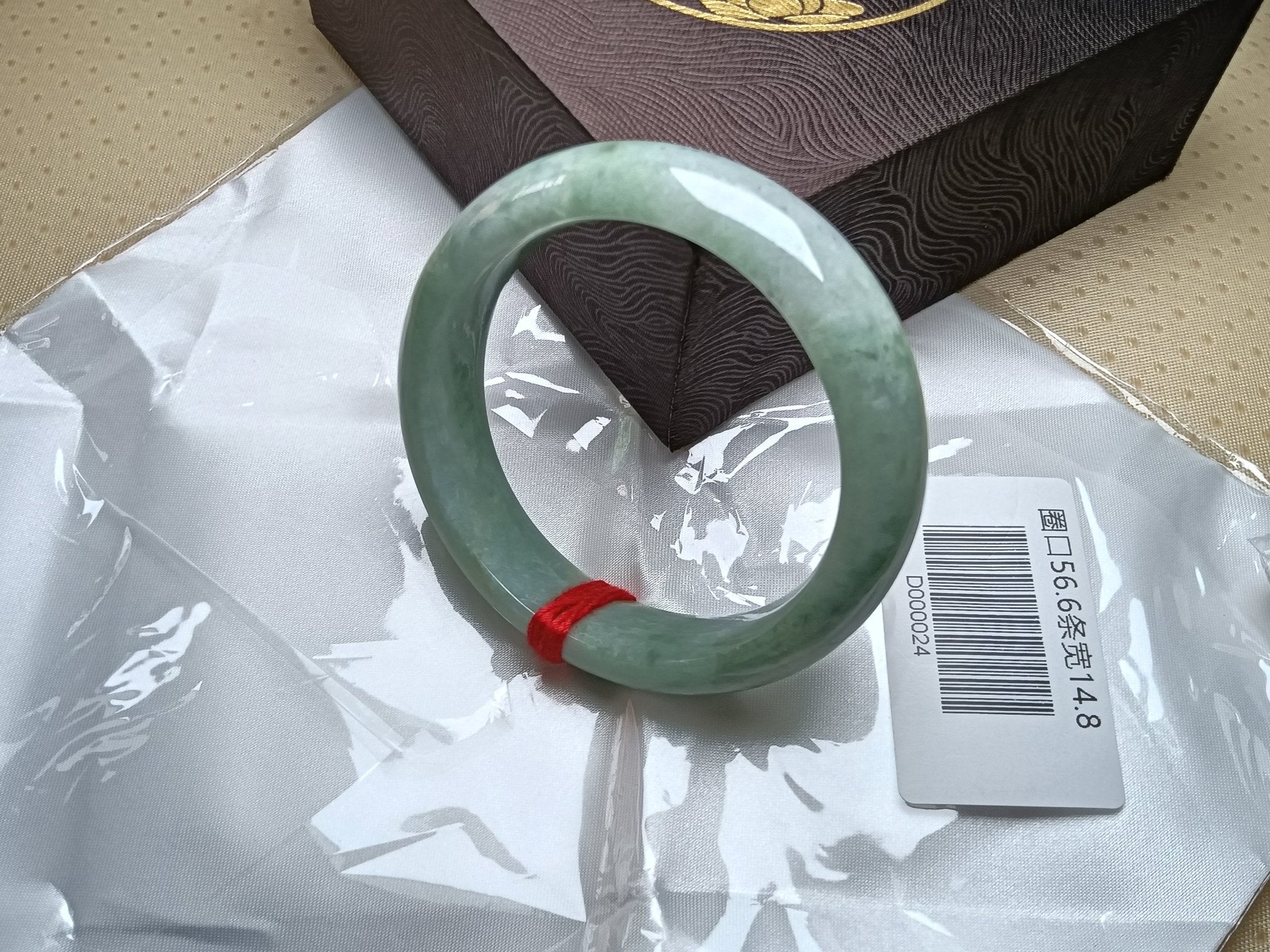 Apple Green Burmese JGIA Certified Jadeite Bangle (Size:56 - 57mm) D024 - Jadeite Ding