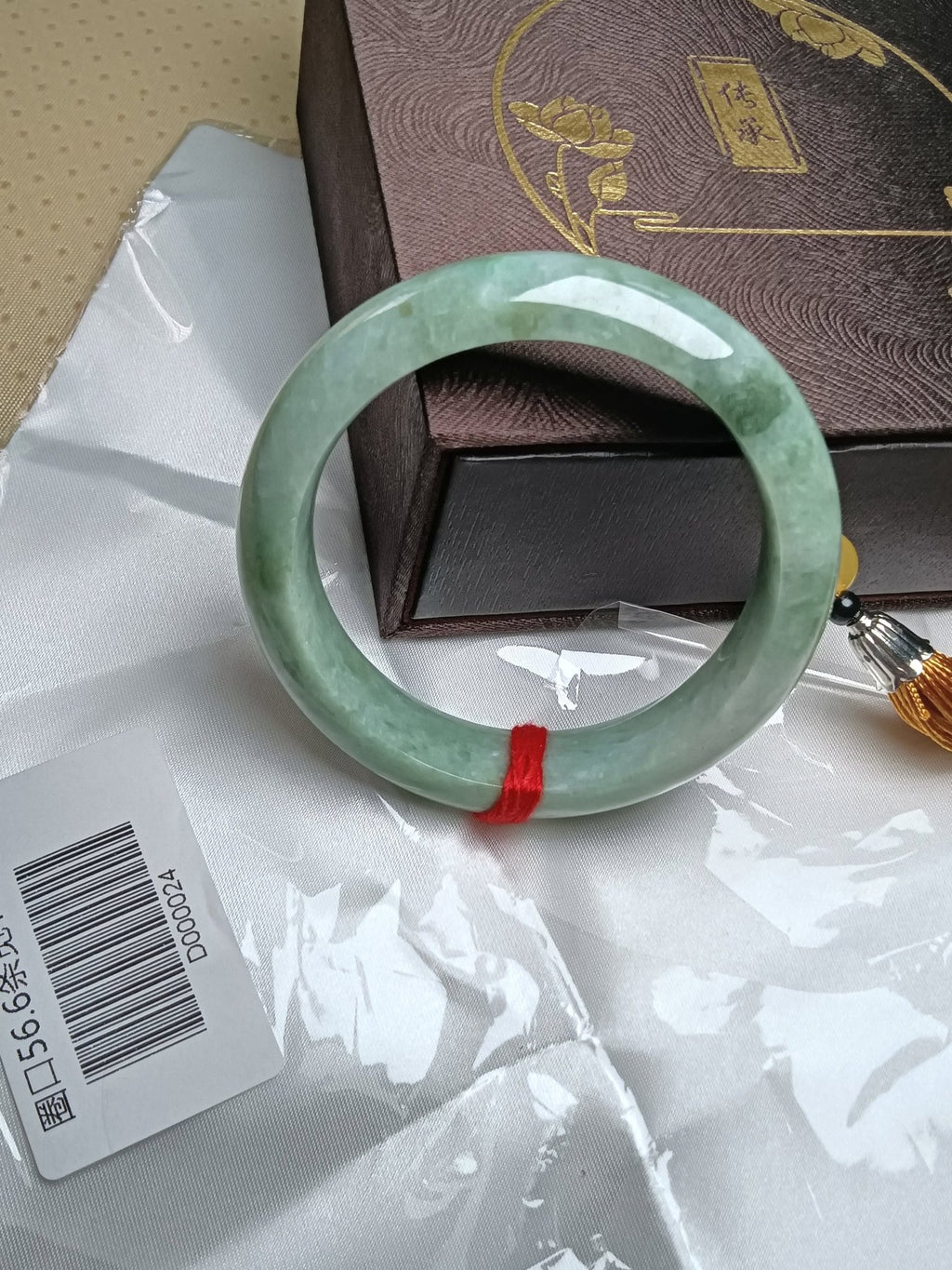 Apple Green Burmese JGIA Certified Jadeite Bangle (Size:56 - 57mm) D024 - Jadeite Ding