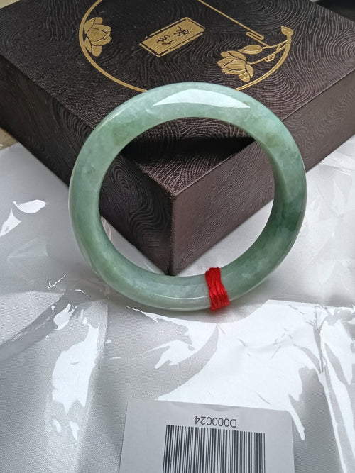 Apple Green Burmese JGIA Certified Jadeite Bangle (Size:56 - 57mm) D024 - Jadeite Ding
