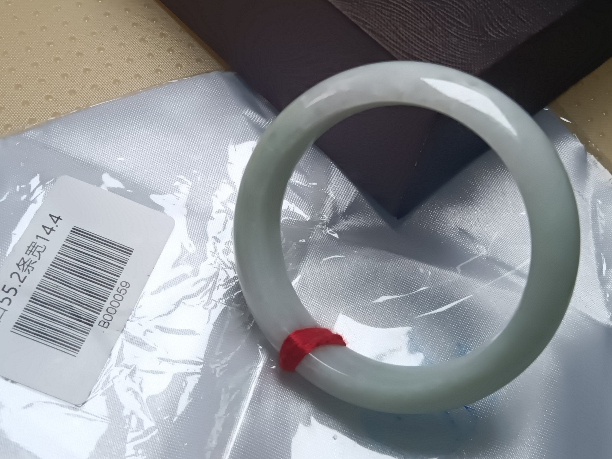 Bluesh Green with Flowing Flower Burmese JGIA Certified Jadeite Bangle (Size:54 - 55mm) - Jadeite Ding