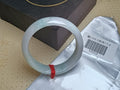Clear Lavender&Green Burmese JGIA Certified Jadeite Bangle (Size:55 - 56mm) - Jadeite Ding