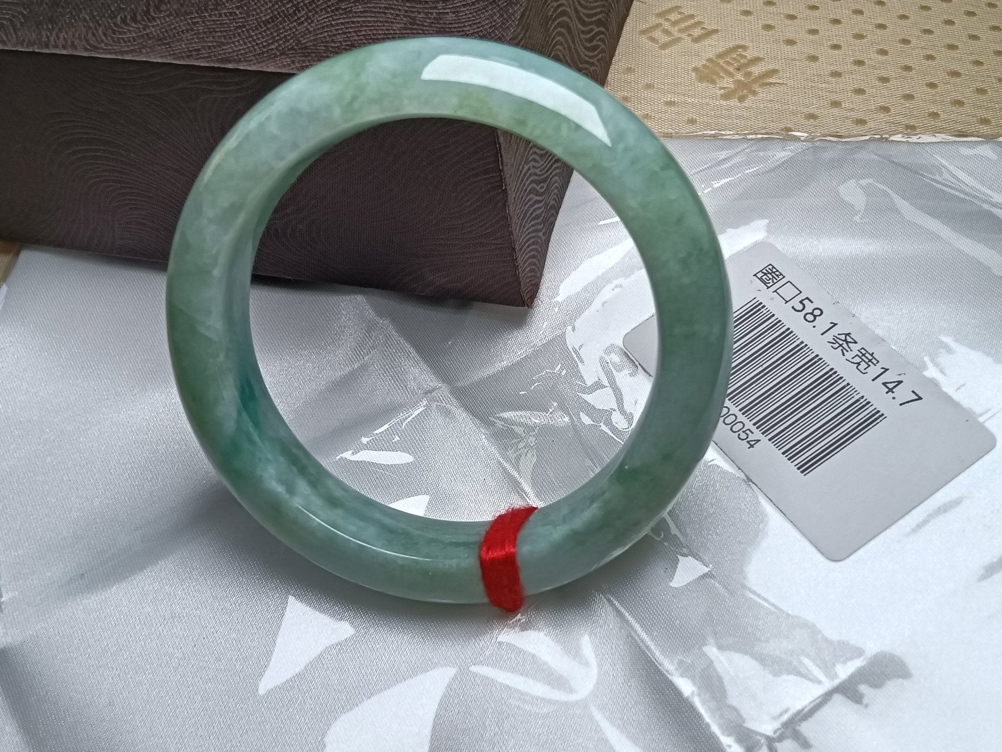 Full Apple Green Even color Nature Type - A Jadeite Bangles (Size:58mm) - Jadeite Ding