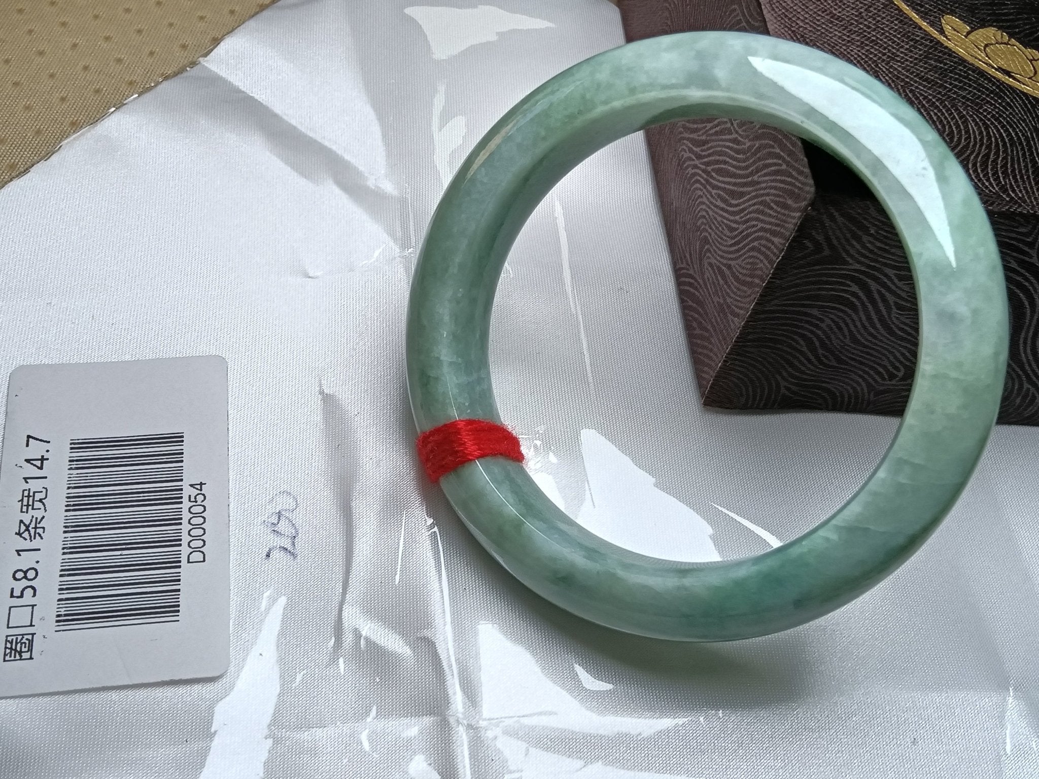Full Apple Green Even color Nature Type - A Jadeite Bangles (Size:58mm) - Jadeite Ding