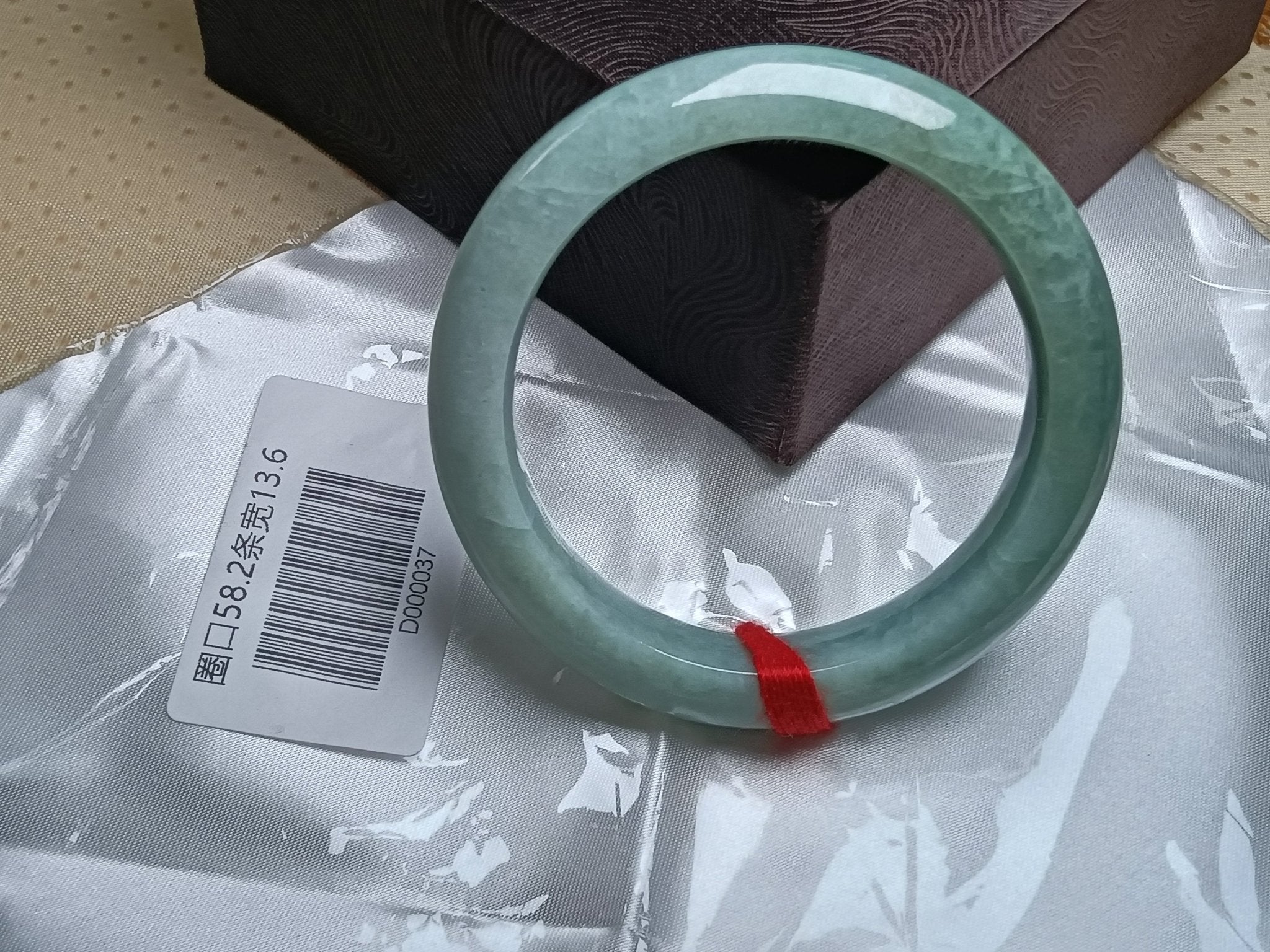Full Apple Green Even color Nature Type - A Jadeite Bangles (Size:58mm) - Jadeite Ding