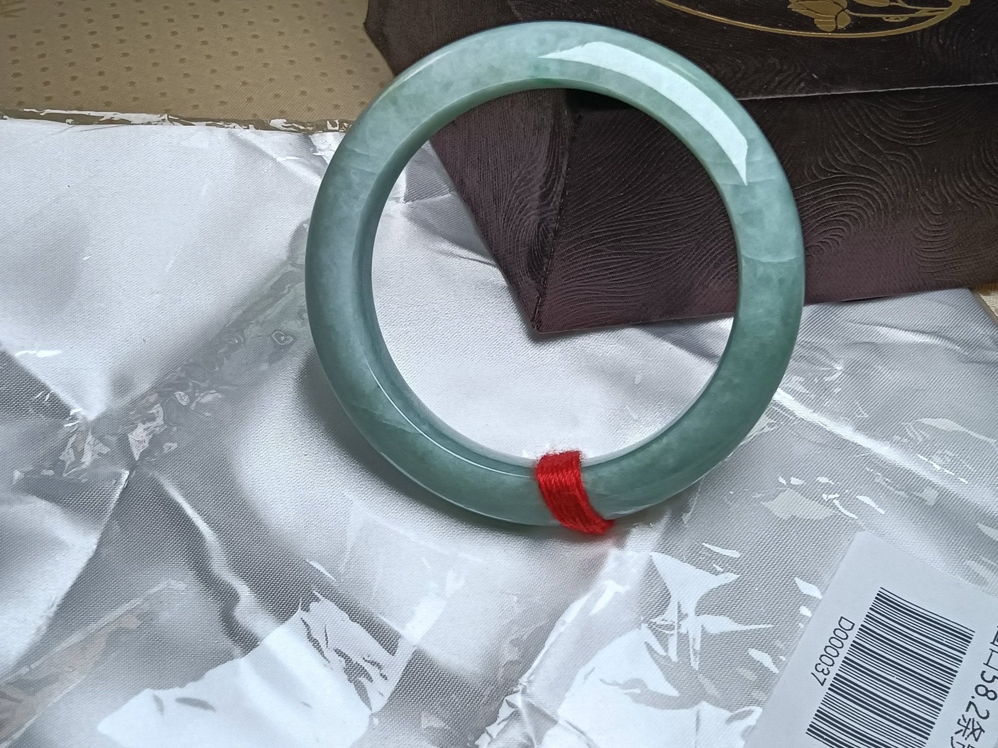 Full Apple Green Even color Nature Type - A Jadeite Bangles (Size:58mm) - Jadeite Ding