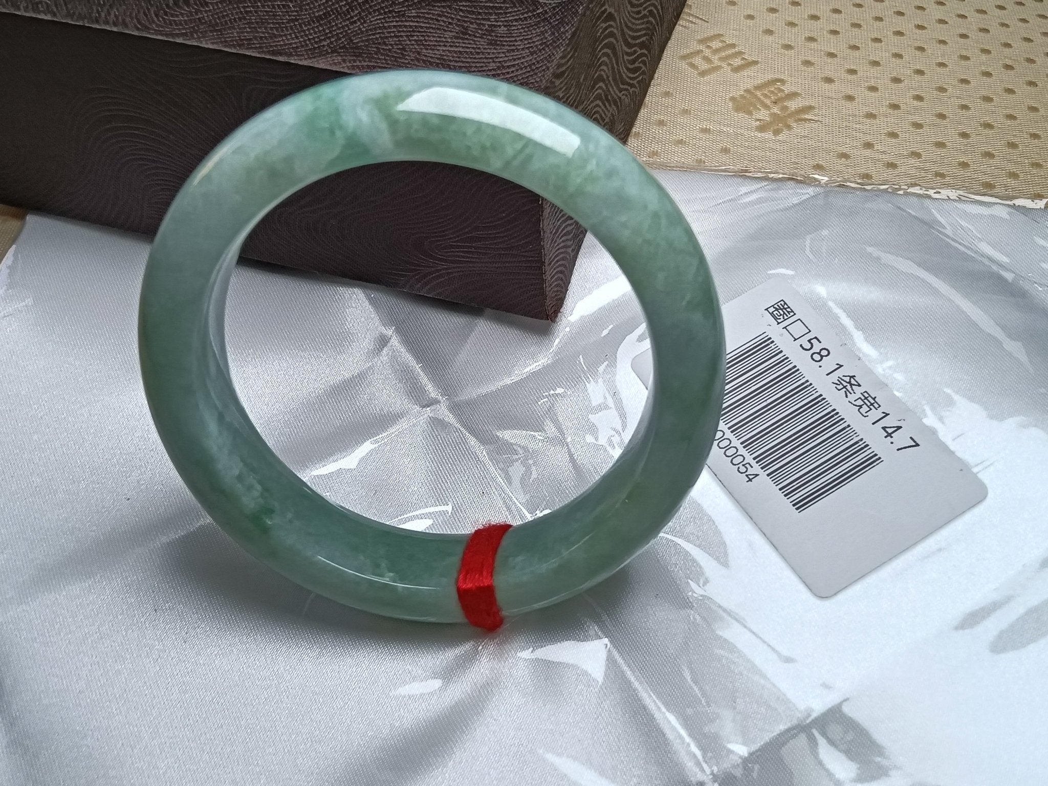 Full Apple Green Even color Nature Type - A Jadeite Bangles (Size:58mm) - Jadeite Ding
