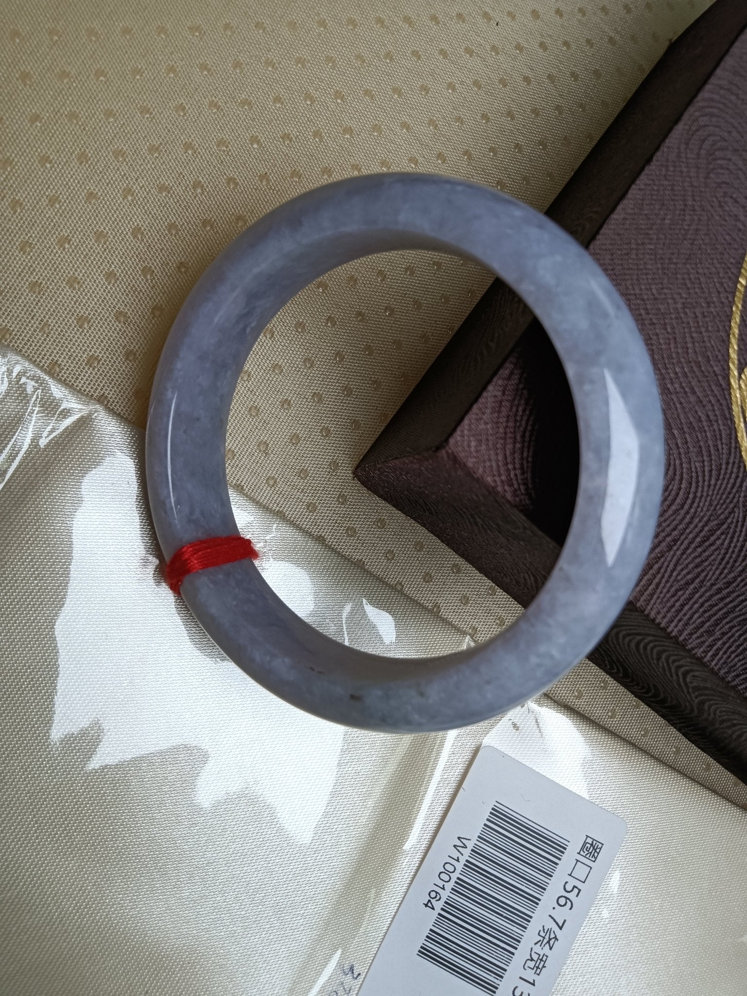 Icy Full Light Lavender Natural Jadeite Bangle(Size: 56 - 57mm) - Jadeite Ding