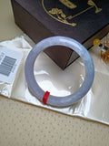 Lavender mixed Light Green Type - A Jadeite Bangles (Size: 58 - 59mm) - Jadeite Ding