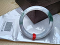 Light Lavendar with Spicy Green Burmese JGIA Certified Jadeite Bangle (Size:56 - 57mm) D058 - Jadeite Ding