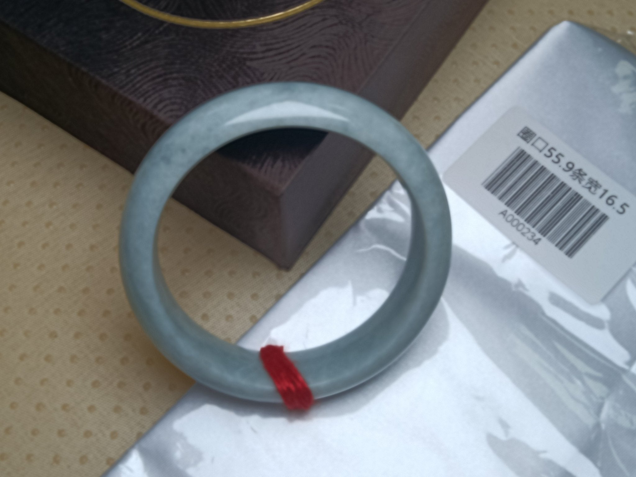 Light Lavender Natural Jadeite Type A Jade Bangle (Size:55 - 56mm) - Jadeite Ding