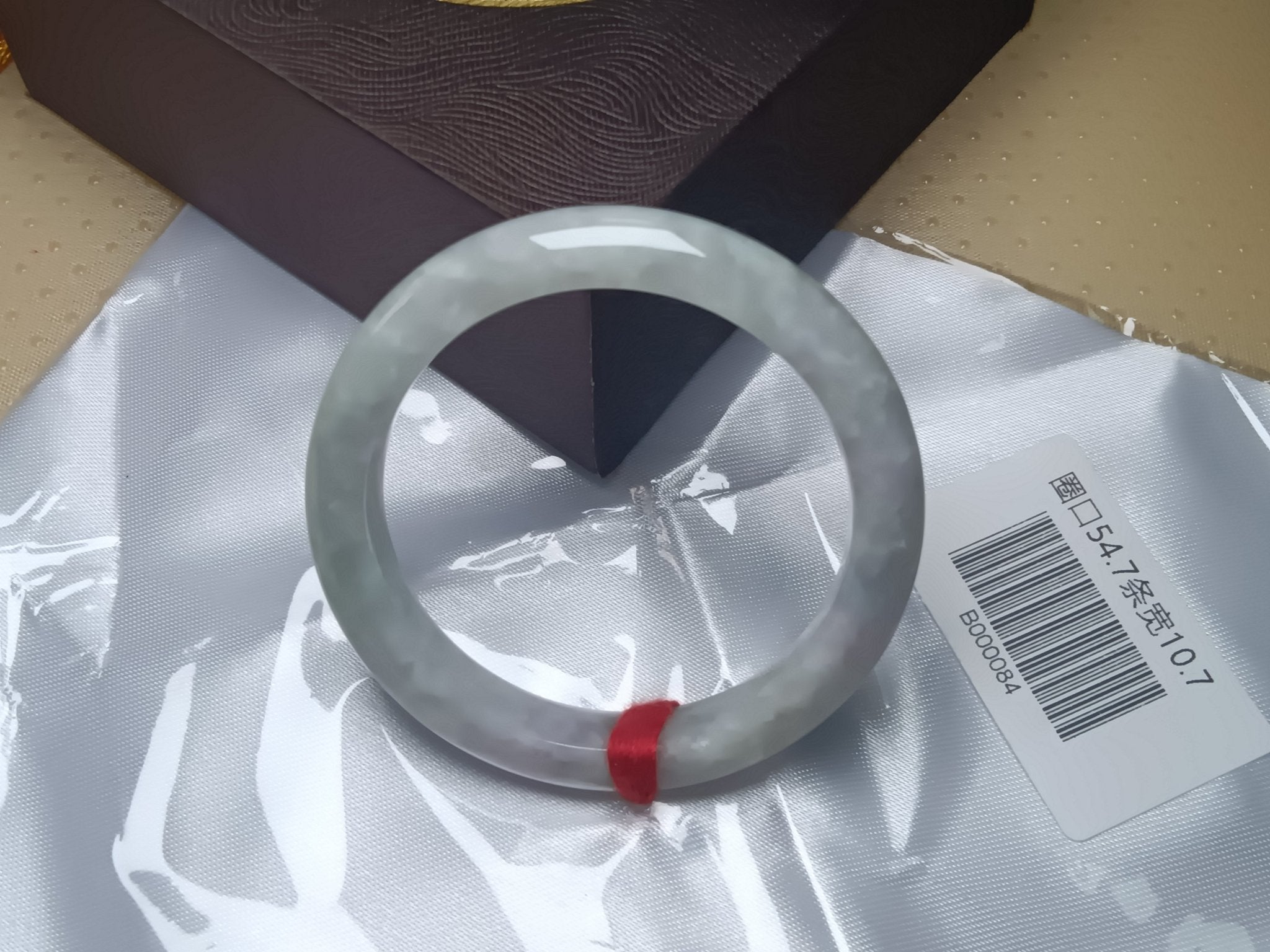 Moonlight Color Lavender Burmese JGIA Certified Jadeite Bangle (Size:54 - 55mm) - Jadeite Ding