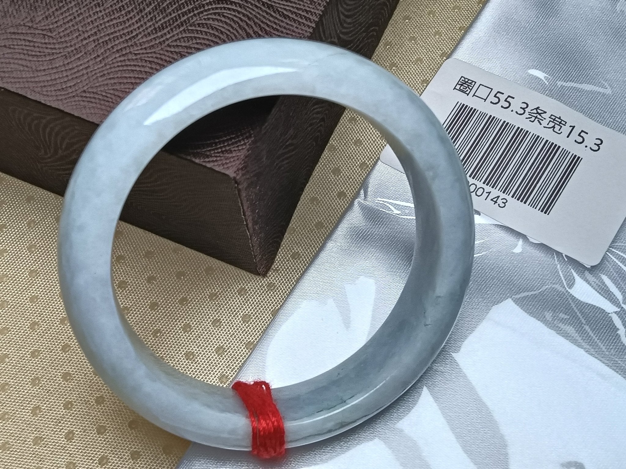 Moonlight Color Lavender Burmese JGIA Certified Jadeite Bangle (Size:54 - 55mm) - Jadeite Ding
