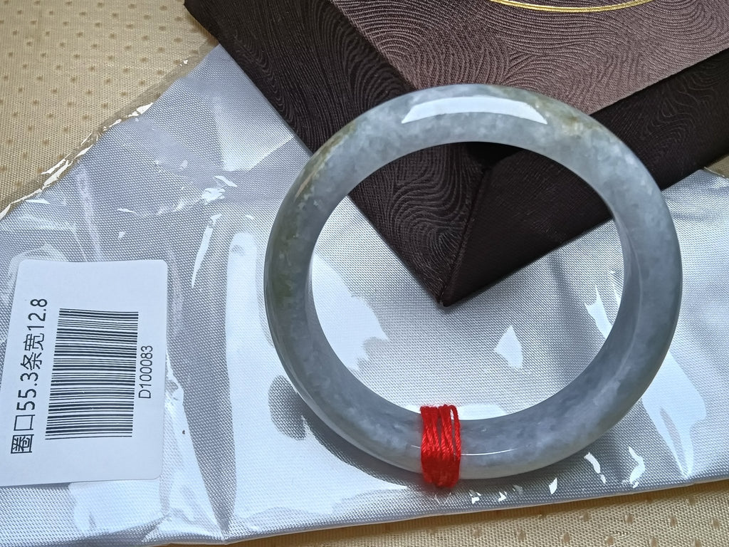 Moonlight Color Lavender Burmese JGIA Certified Jadeite Bangle (Size:54 - 55mm) - Jadeite Ding