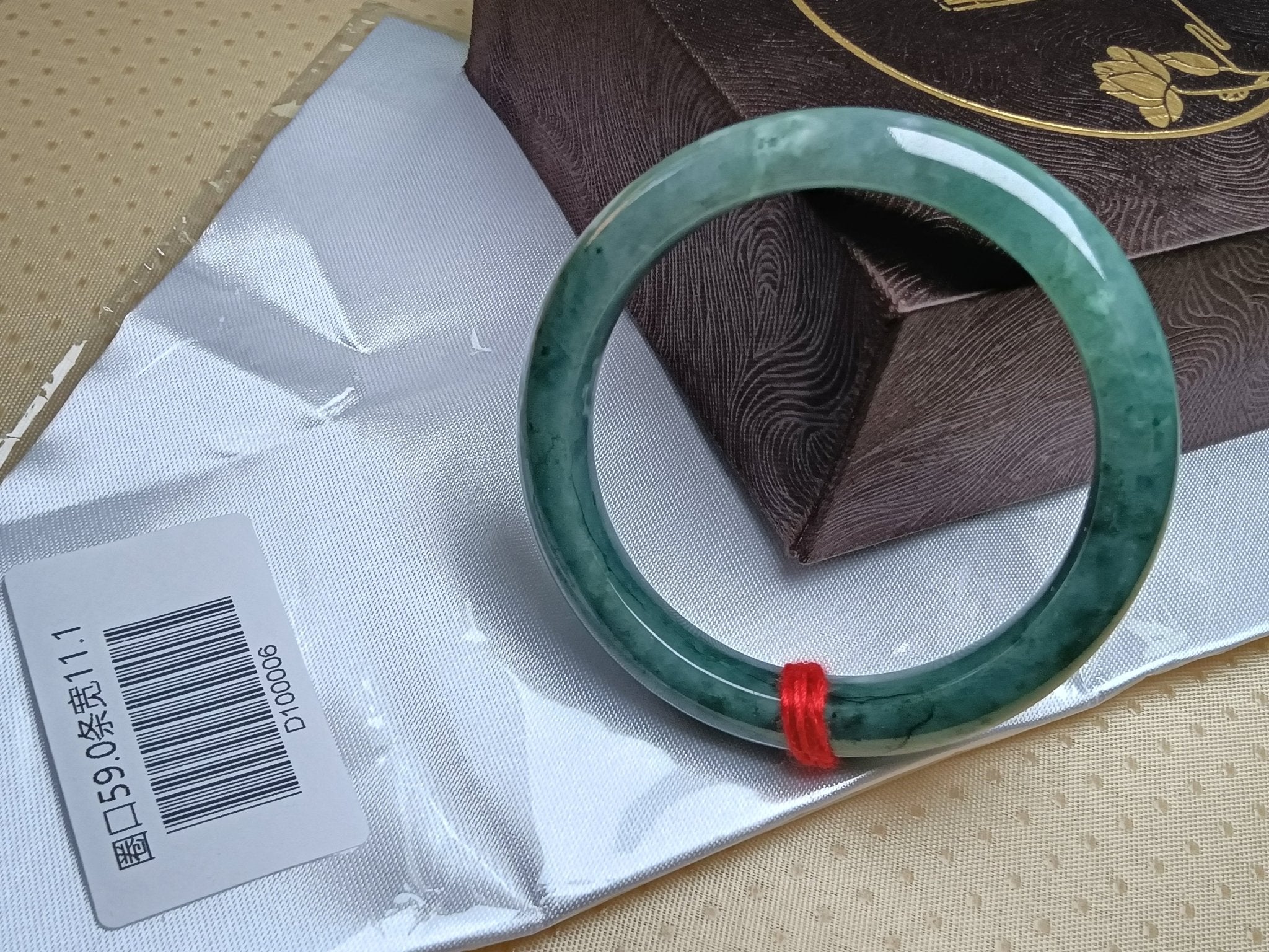 Natural Burmese Type - A Full Light Apple Green Jadeite Bangles (Size59 - 60mm) - Jadeite Ding