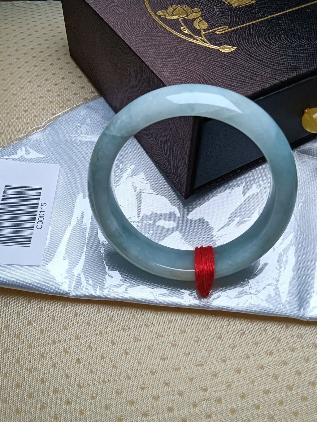 Natural Grade - A Jadeite Bangles Turquoise (Size:54 - 55mm) - Jadeite Ding
