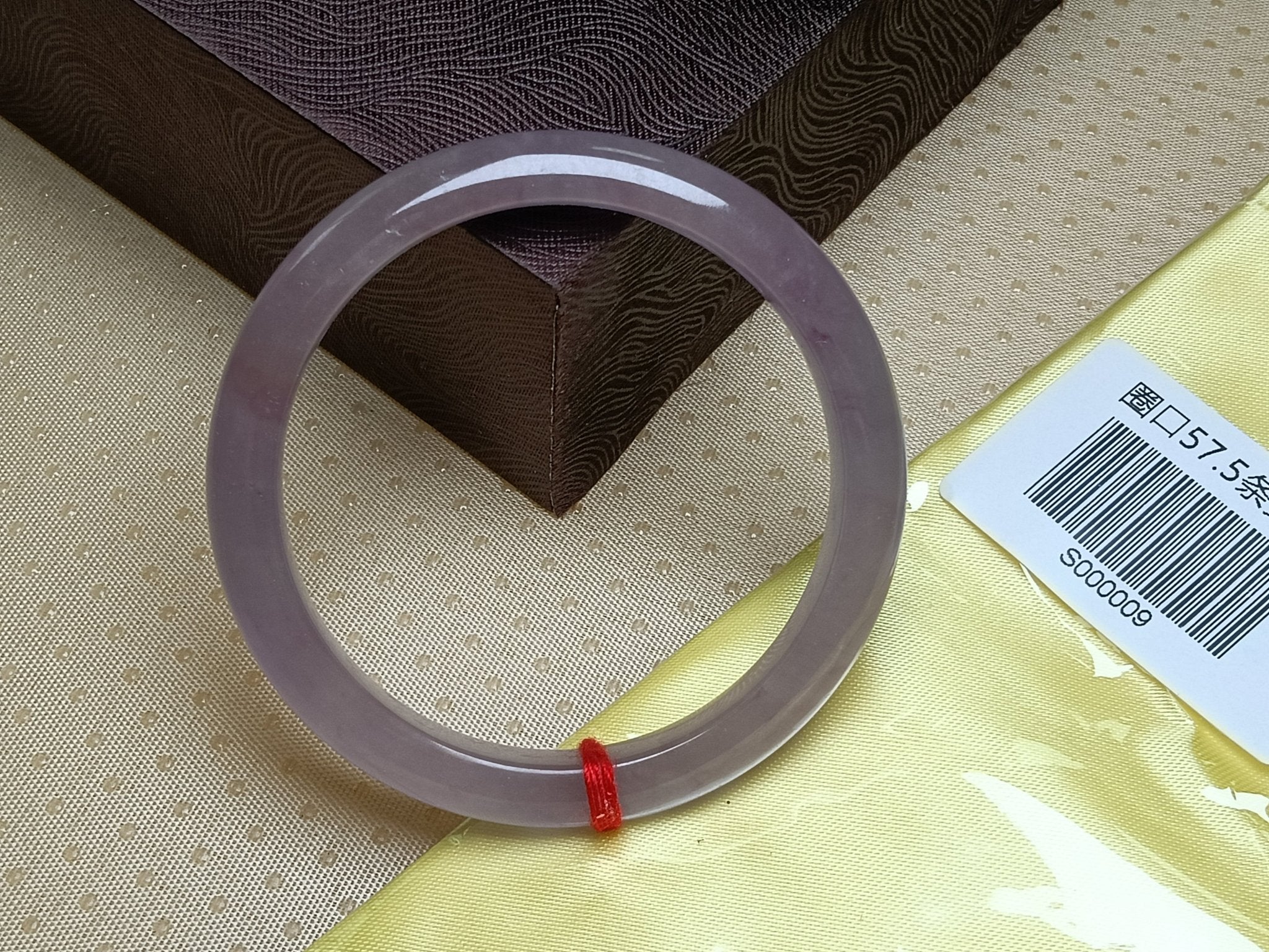 Oily Lavender Natural Burmess Type - A Jadeite Bangles (Size:57 - 58mm) S009 - Jadeite Ding