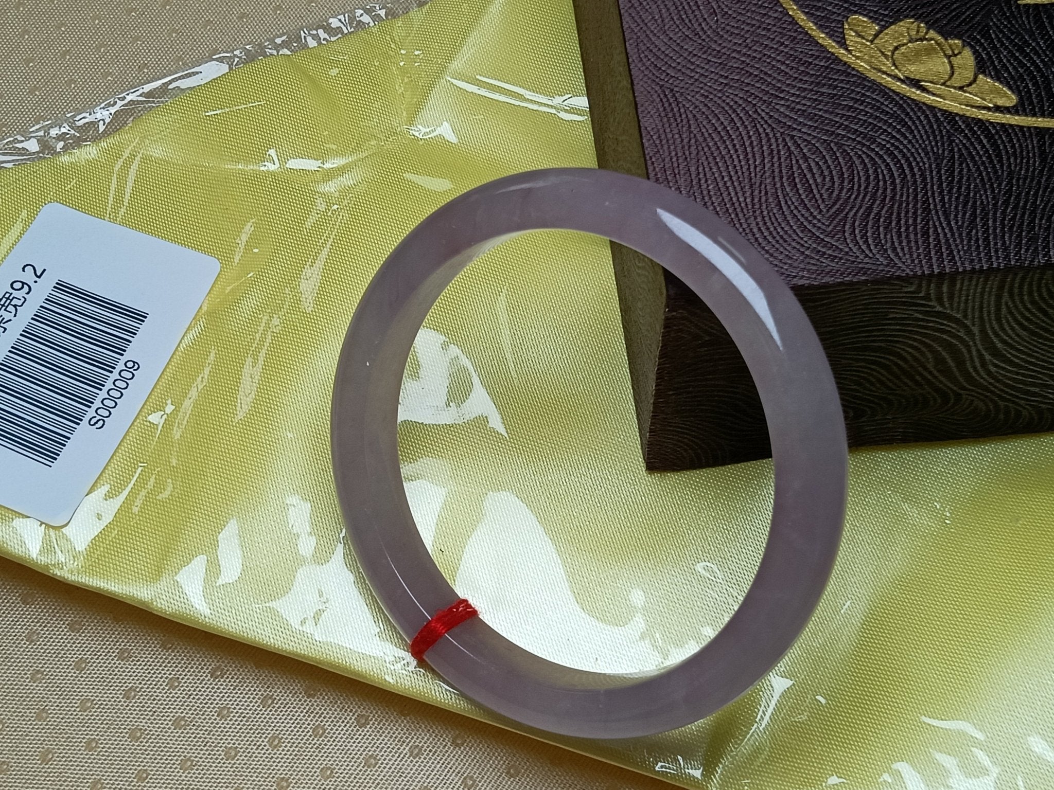 Oily Lavender Natural Burmess Type - A Jadeite Bangles (Size:57 - 58mm) S009 - Jadeite Ding