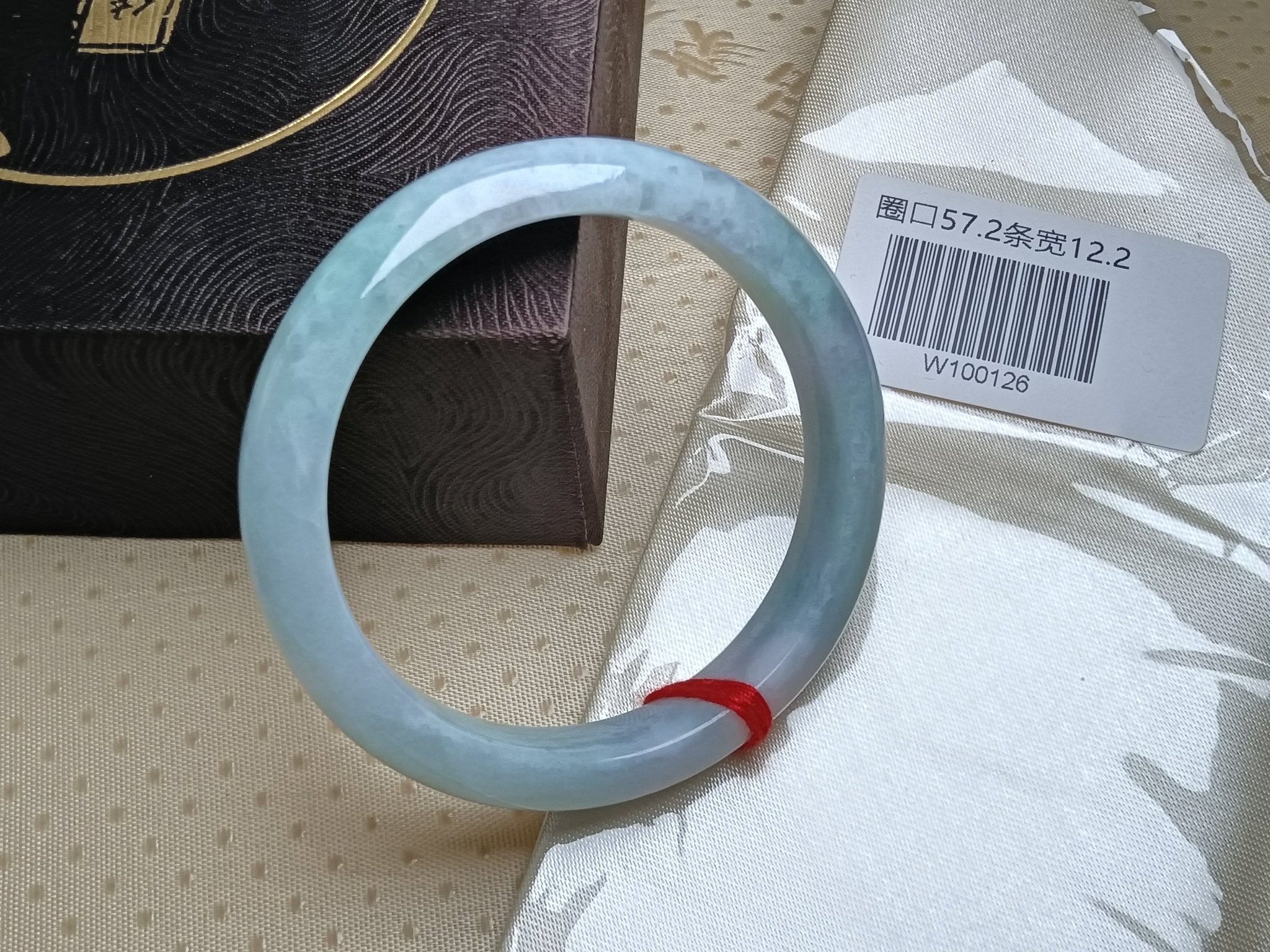 Spring Color Green & Lavendar Burmese JGIA Certified Jadeite Bangle (Size:56 - 57mm) W126 - Jadeite Ding