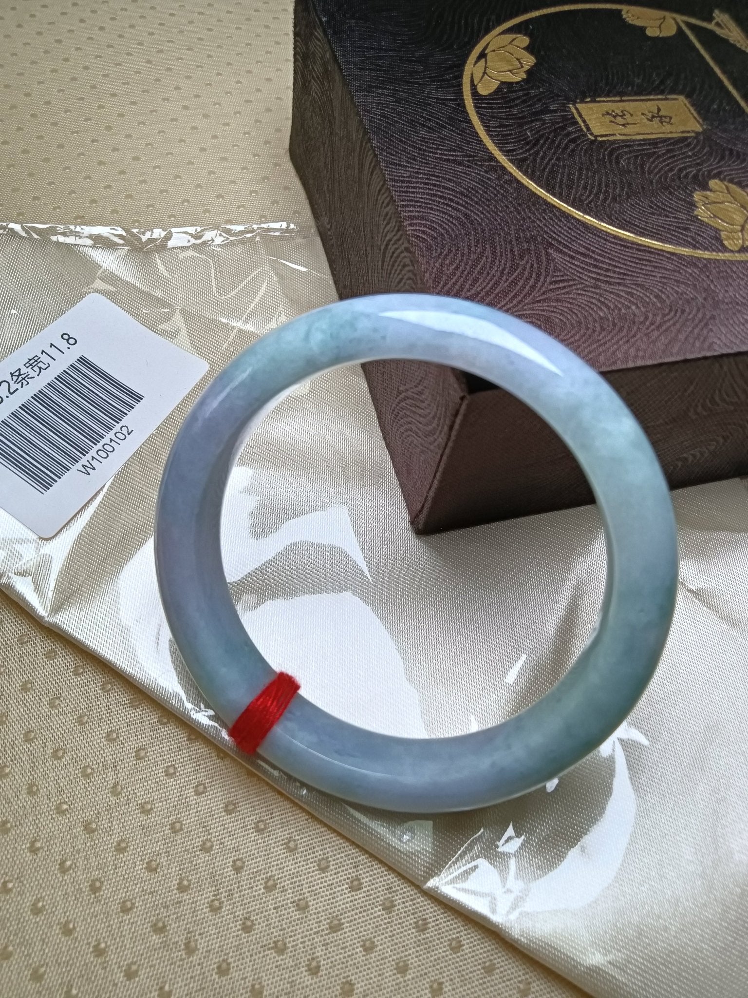 Spring Color Lavender and Green mixed Yellow Natural Jadeite Bangle(Size: 58 - 59mm) - Jadeite Ding