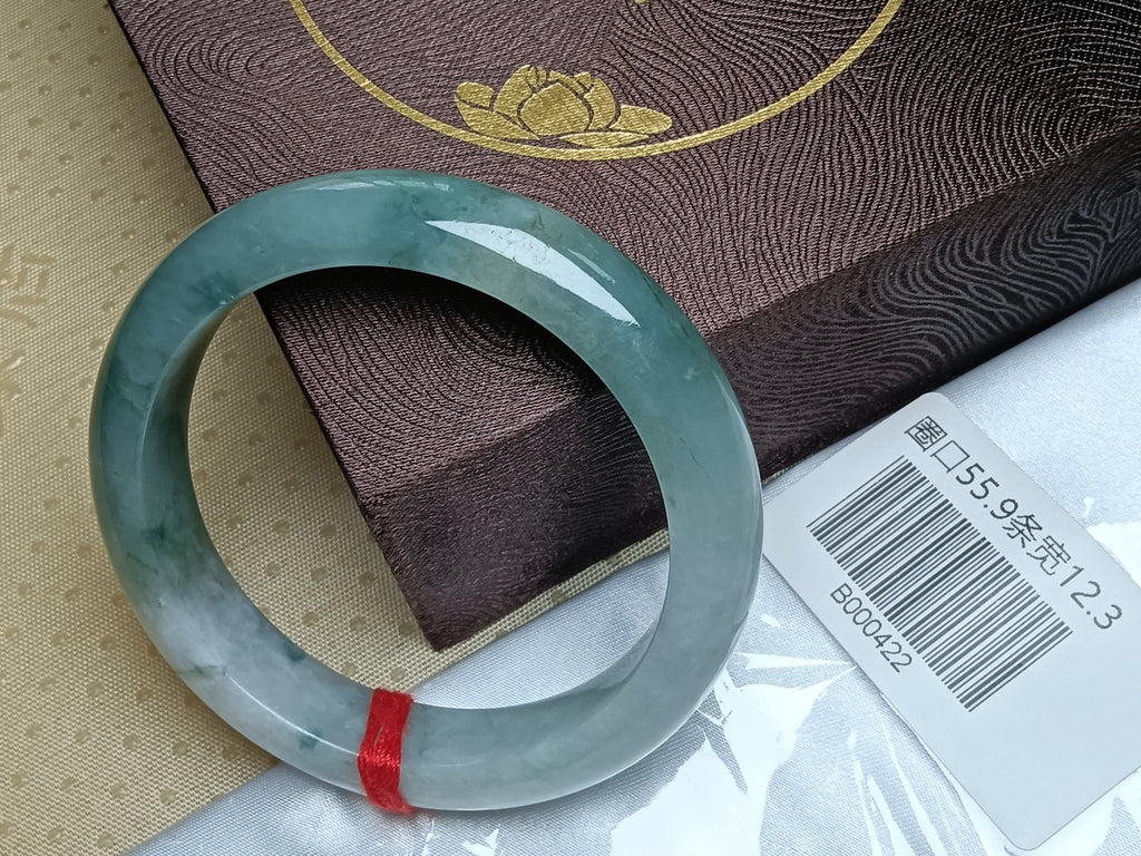 Traditional Bracelet Apple Green Burmese JGIA Certified Jadeite Bangle (Size:55 - 56mm) - Jadeite Ding