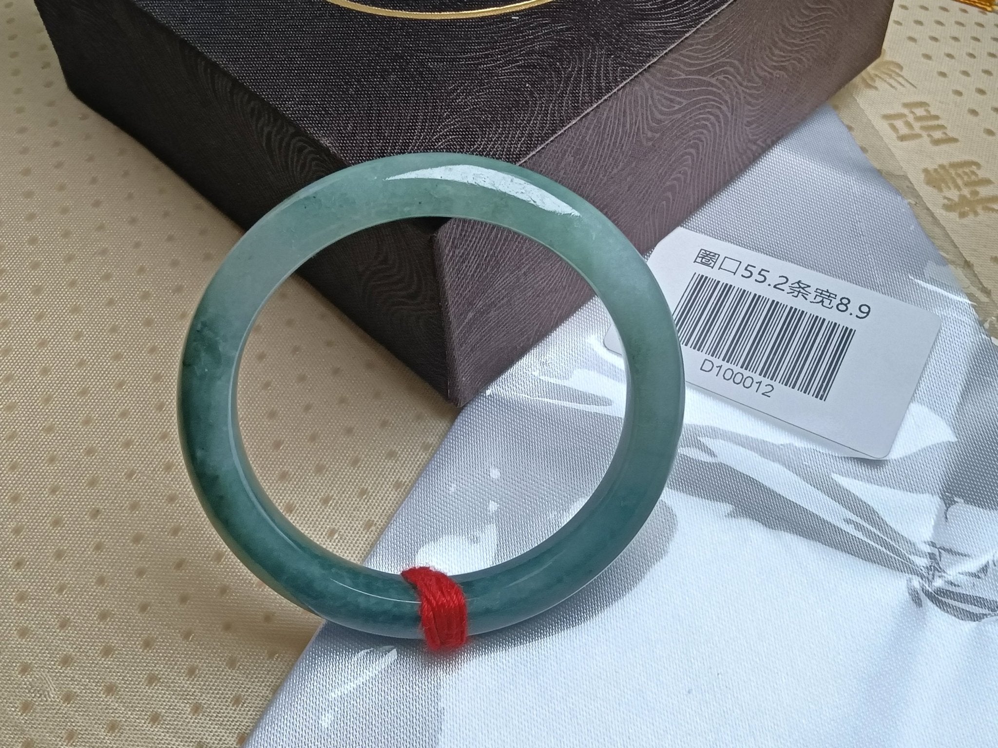 Watery Apple Green Even Color Nature Type - A Jadeite Bangles (Size:55 - 56mm) - Jadeite Ding