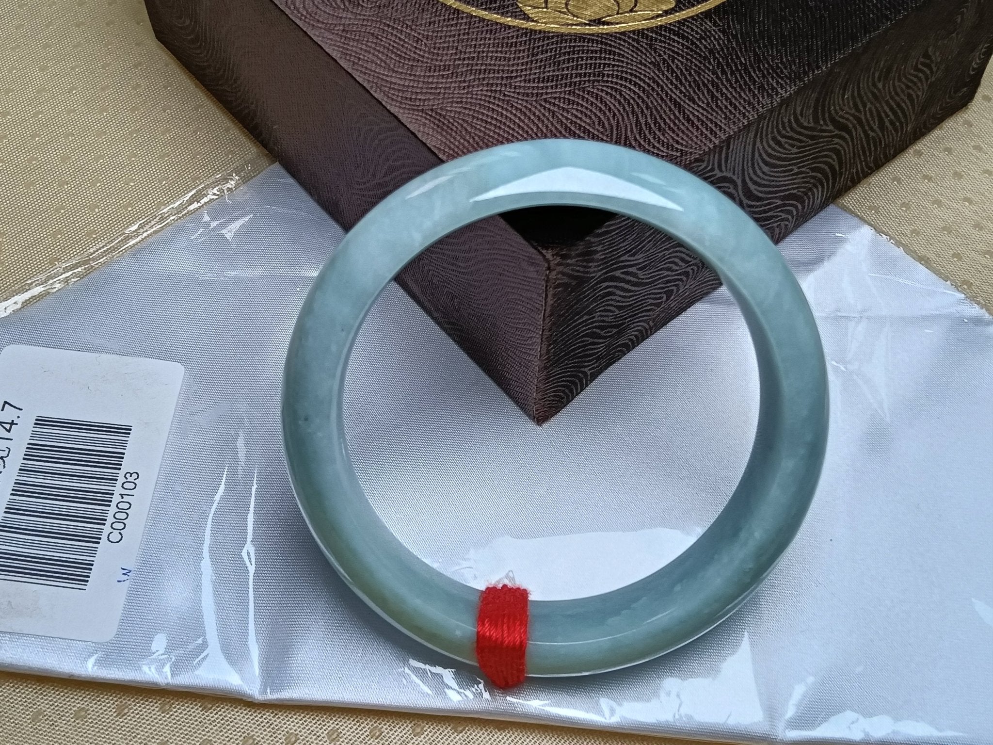 Watery Full Apple Green Nature Type - A Jadeite Bangles (Size:58 - 59mm) - Jadeite Ding