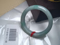 Watery Light Apple Green Burmese JGIA Certified Jadeite Bangle (Size:54 - 55mm) - Jadeite Ding