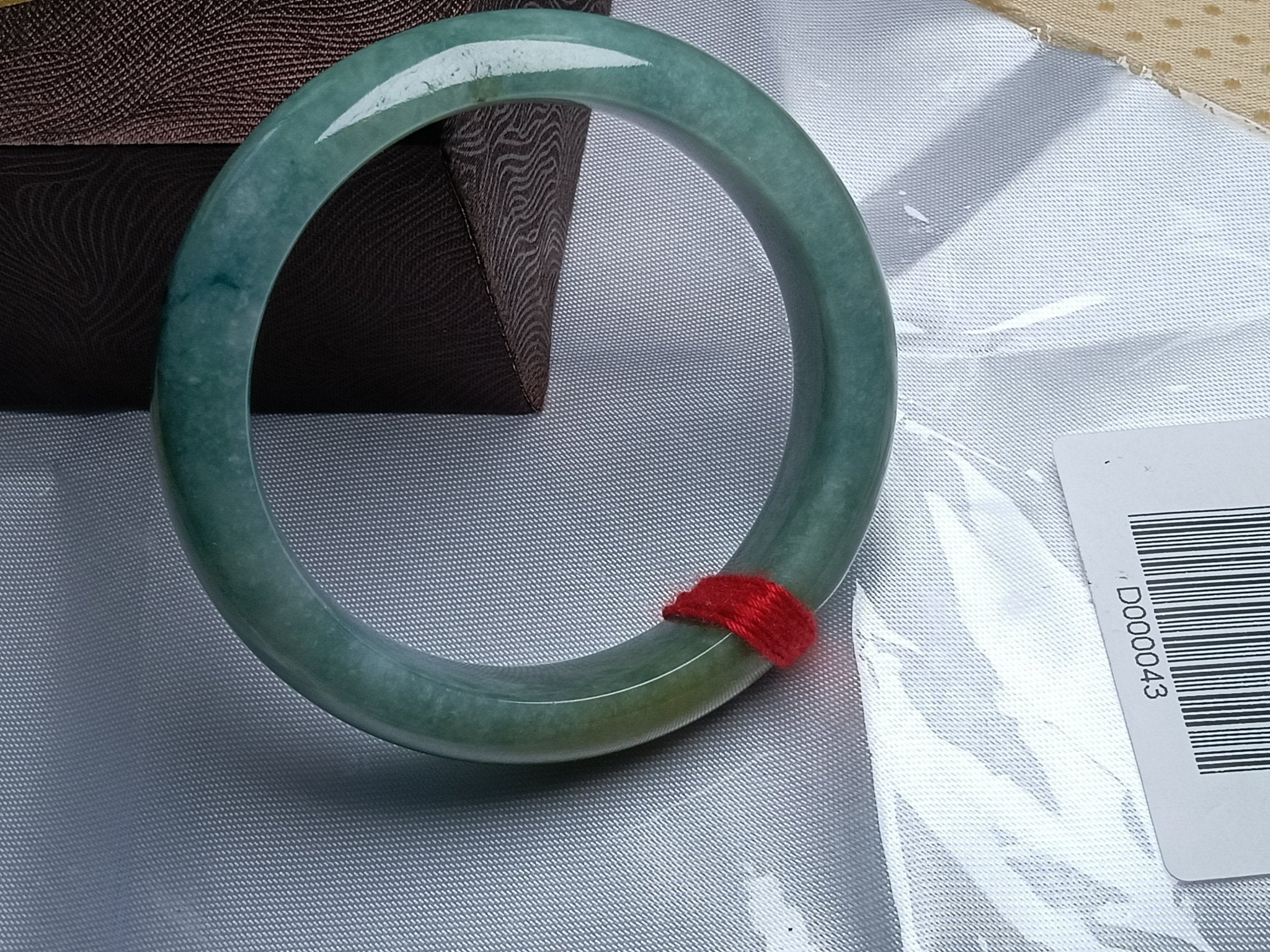 Watery&Icy Apple Green Nature Type - A Jadeite Bangles (Size:54 - 55mm) - Jadeite Ding